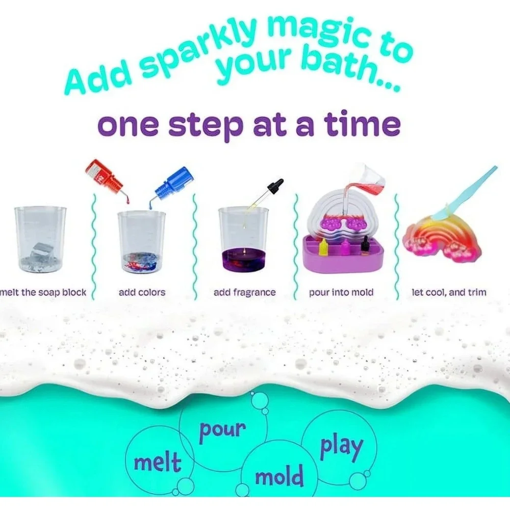 NEW Unicorn Soap Making Kit Girls Crafts DIY Project Age 6+  Kids Girl Dan&Darci